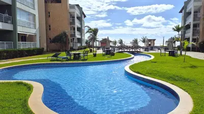 A piscina em ou perto de TerraMaris - Pé na Areia e Vista Mar Deslumbrante