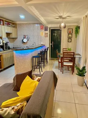 A cozinha ou kitchenette de Apê aconchegante na praia