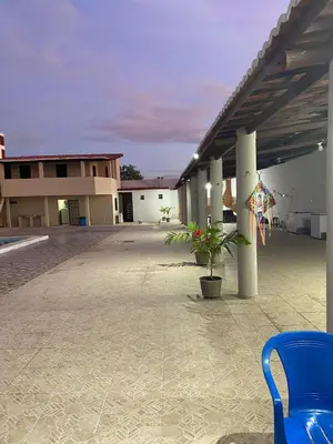O edifício onde a casa de férias está situado