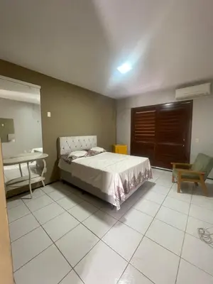 Uma cama ou camas num quarto em Duplex à 800 mts do Beach Park COM 5 suítes
