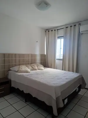 Uma cama ou camas num quarto em Apartamento praia de Iracema Fortaleza