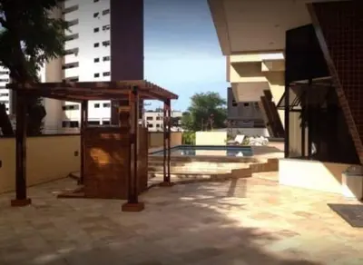 Uma varanda ou terraço em Flat Vista Mar em Área Nobre com Piscina na Beira Mar