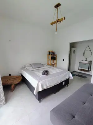 Uma cama ou camas num quarto em KaBeat House Icaraizinho