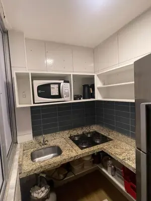 A cozinha ou kitchenette de Estudio em plena Beira Mar
