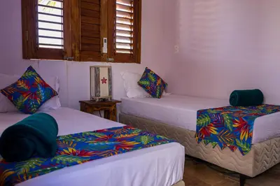 Uma cama ou camas num quarto em Casa Massima Preá