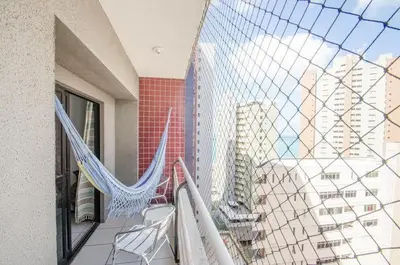Uma varanda ou terraço em Iracema Apartament