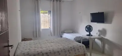 Uma cama ou camas num quarto em Casa praia Paracuru
