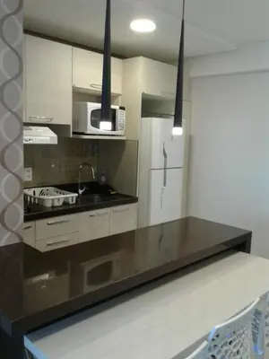 A cozinha ou kitchenette de Beleza a beira-mar de fortaleza