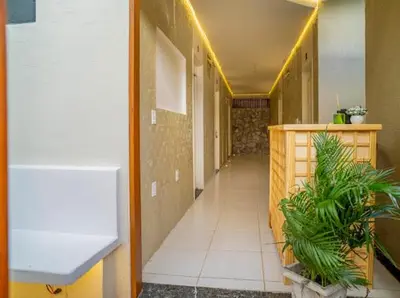 Uma casa de banho em Suítes Pe na Areia
