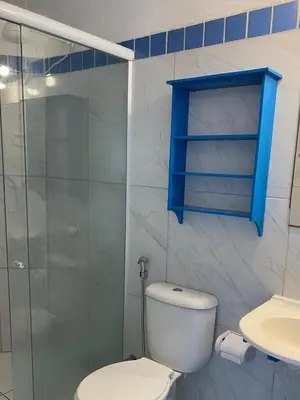 Uma casa de banho em casa da Anastacia