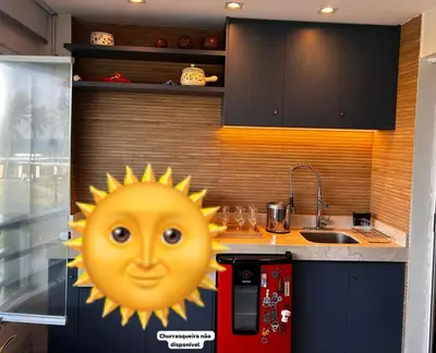 A cozinha ou kitchenette de Aquaville Porto das Dunas Beach Park