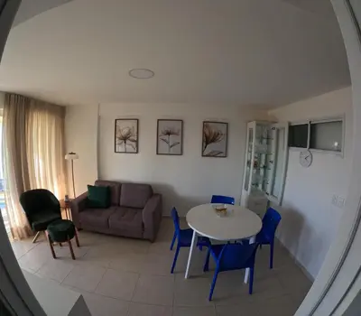Uma área de estar em Beach Village 705 - Praia do Futuro - Vista Mar