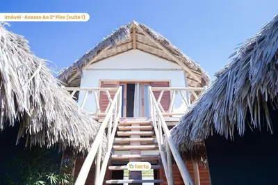 O edifício onde a casa de férias está situado
