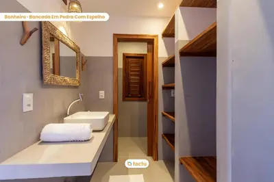 Uma casa de banho em Vila Carnaúba no condomínio Praia Canoé Fortim