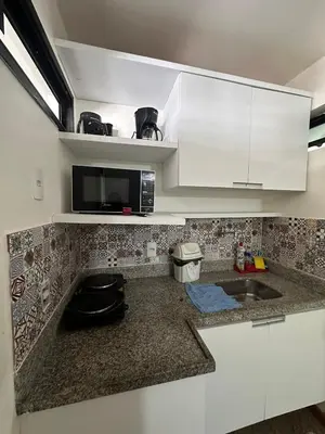 A cozinha ou kitchenette de Flat Completo na Av. Beira Mar – Scala - Fortaleza