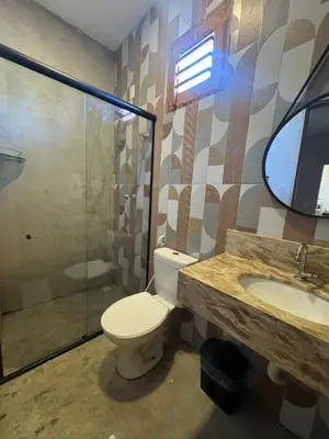 Uma casa de banho em Casita Beach House