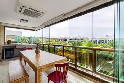Uma varanda ou terraço em Wai Wai Eco Residence Cumbuco 402 D by Aloha Vibes ADM