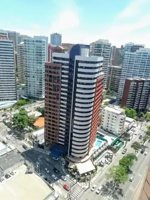Uma vista geral de Fortaleza ou a vista da cidade a partir do apartamento