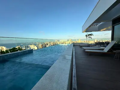 A piscina em ou perto de Beach Class Meireles - Sofisticação e Conforto