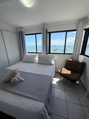 Uma cama ou camas num quarto em xxxxxxxxxxx 505 en reforma