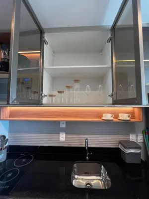 A planta de Apartamento beach class Meireles Vista mar