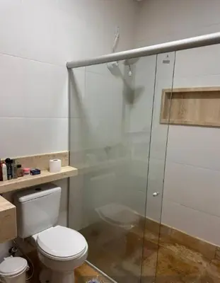 Uma casa de banho em Casa de praia Águas Belas