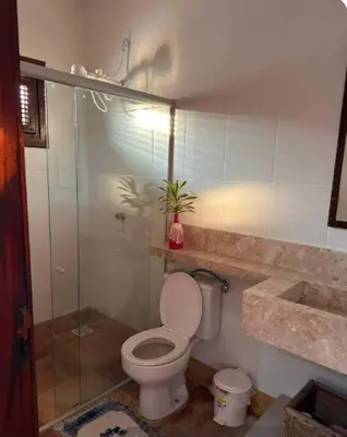 Uma casa de banho em Casa de praia Águas Belas