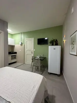 A cozinha ou kitchenette de Benfica Apart Hotel