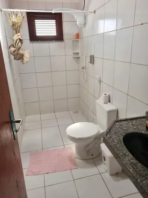 Uma casa de banho em Casa Mar e Sol, Villa de plage marina do Morro Branco avec Piscine