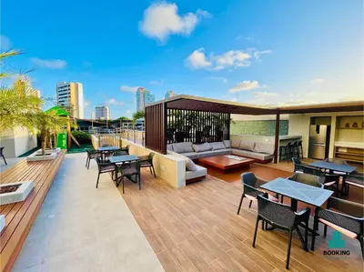 Uma área de estar em J. Smart Guararapes by Holiday Stays