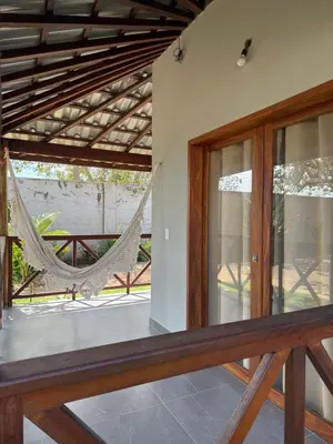 Uma varanda ou terraço em Pousada Lagoa do Paraíso