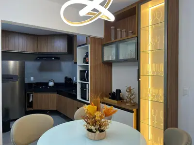 A cozinha ou kitchenette de apartamentos vila neuve