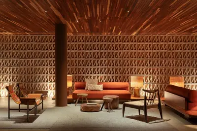 Uma área de estar em Mana Cumbuco Hotel