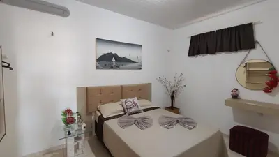 Uma cama ou camas num quarto em Casa ah temporal