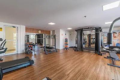 O centro de fitness e/ou as comodidades de fitness de Hiperion #502 - Apê em Fortaleza por Carpediem