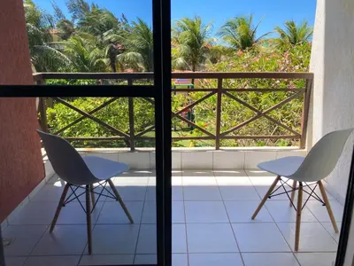 Uma varanda ou terraço em Vilamar Suítes