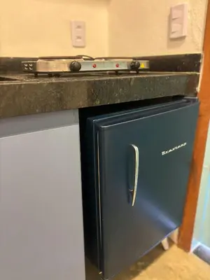 A cozinha ou kitchenette de Jaguarype Bangalôs