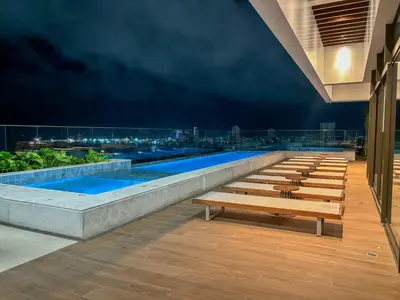 A piscina em ou perto de Studio 600m da praia