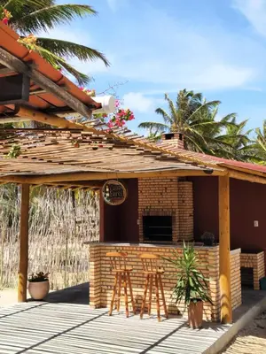 O edifício onde a casa de férias está situado