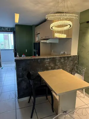 A cozinha ou kitchenette de 1605 dos quartos Beach Class Vista Mar