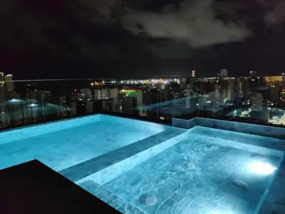 A piscina em ou perto de Beach Class Meireles Studio Rooftop 500m BeiraMar