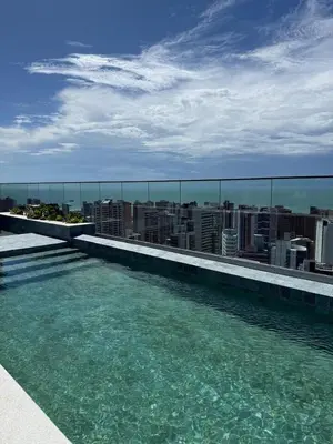 A piscina em ou perto de Beach Class Meireles Studio Rooftop 500m BeiraMar