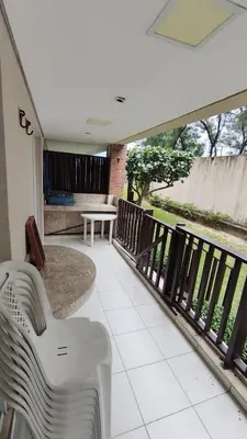Uma varanda ou terraço em Apartamento térreo nascente Beach Living