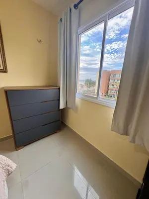 Uma cama ou camas num quarto em VG FUN 413 Praia Futuro Vista Mar Pé na Areia 2 quartos 2 wcs Imob Temporada
