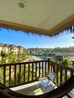 Uma varanda ou terraço em Flat da Cacau VG SUN Cumbuco