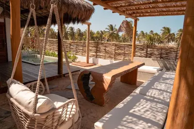 Uma varanda ou terraço em Vila Ammos Beach Houses