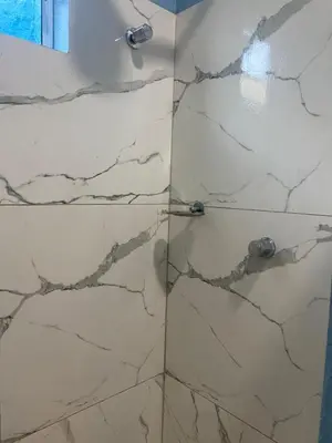 Uma casa de banho em Chale Vista ao Mar Blue