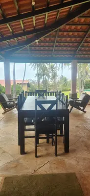 Uma área de estar em Villaggio Lagoa Das Palmeiras