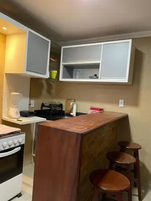 A cozinha ou kitchenette de flat paraíso jeri