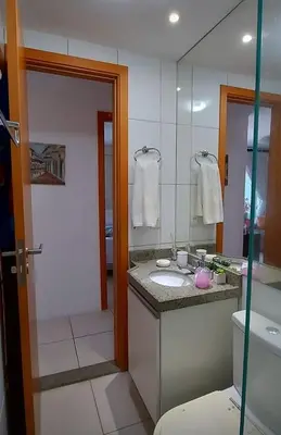 Uma casa de banho em Dunas CL Residencial